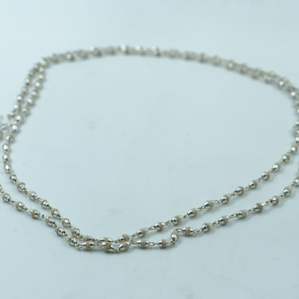 Silver Tulsi Kanthi Mala – 2 Round