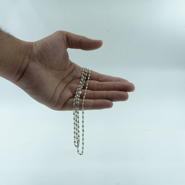 Silver Tulsi Kanthi Mala – 2 Round