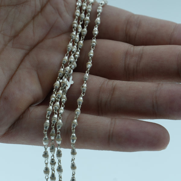 Silver Tulsi Kanthi Mala – 2 Round