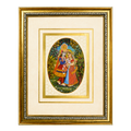 Radha Krishna Real Gold Fine Miniature Painting