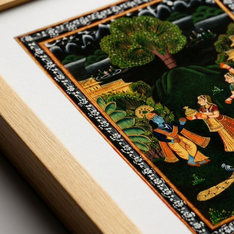 Krishna Lila Miniature Painting
