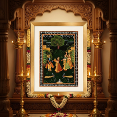 Krishna Lila Miniature Painting