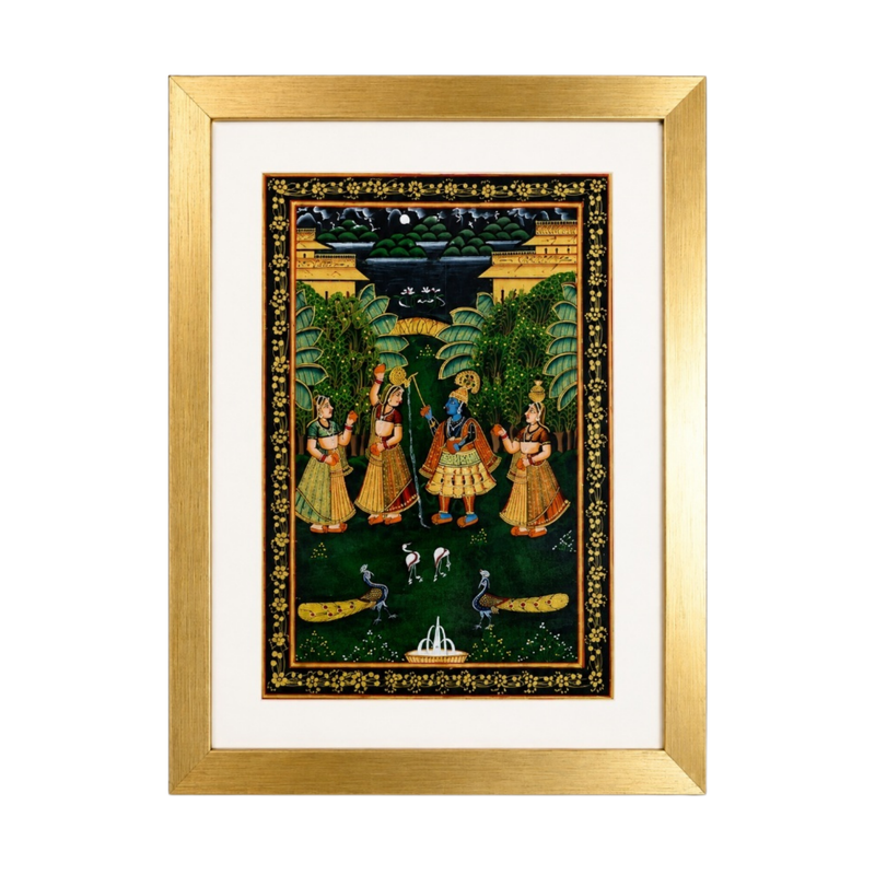 Krishna Lila Miniature Painting
