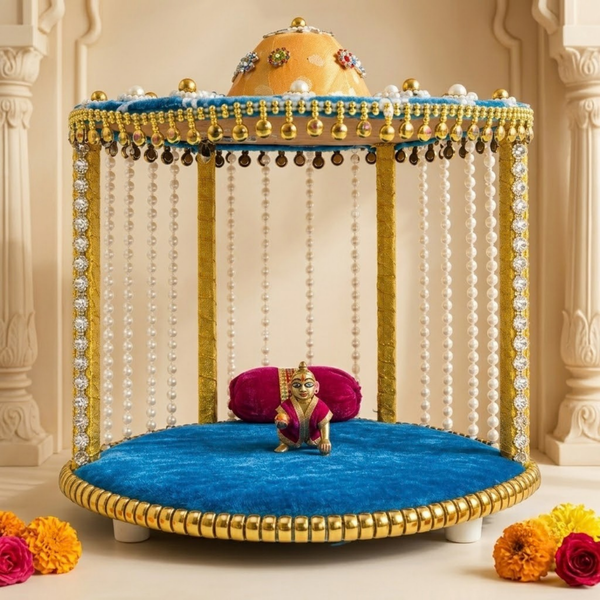 Laddu Gopal Lighted Bangla Singhasan