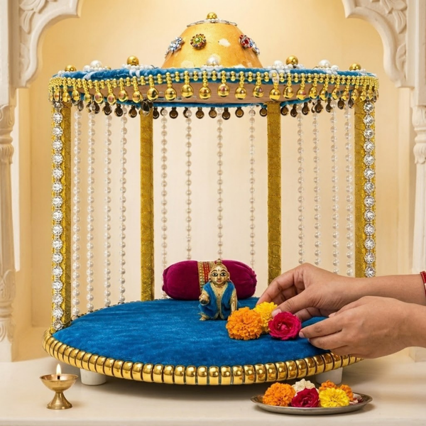 Laddu Gopal Lighted Bangla Singhasan