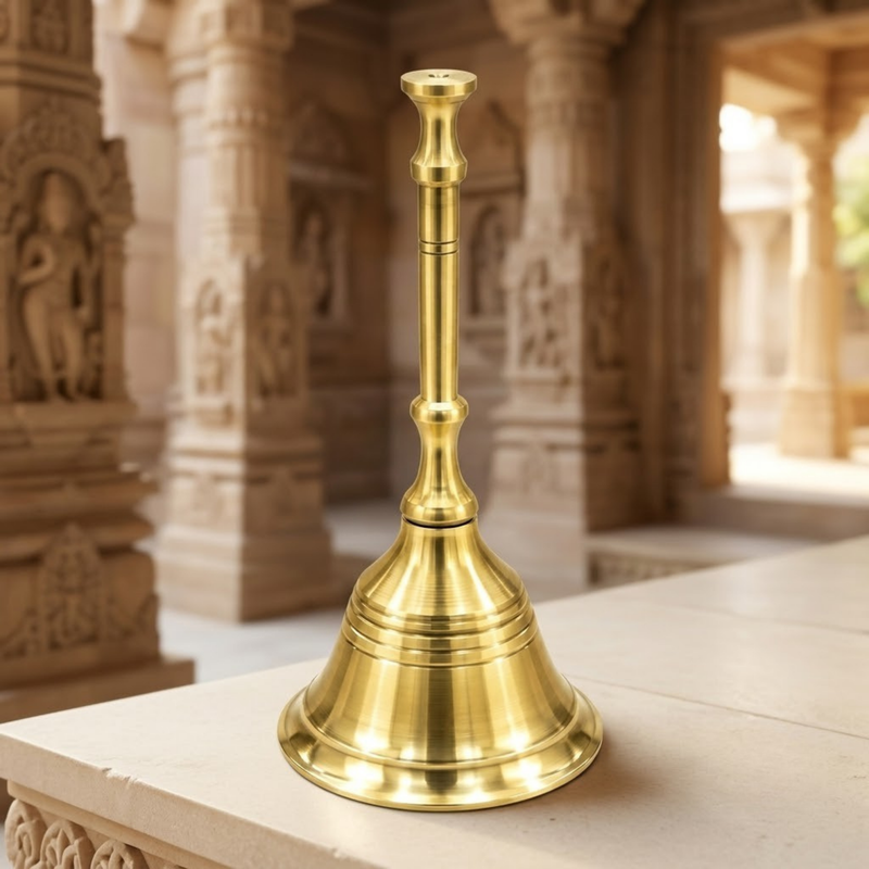 Plain Brass Puja Bell