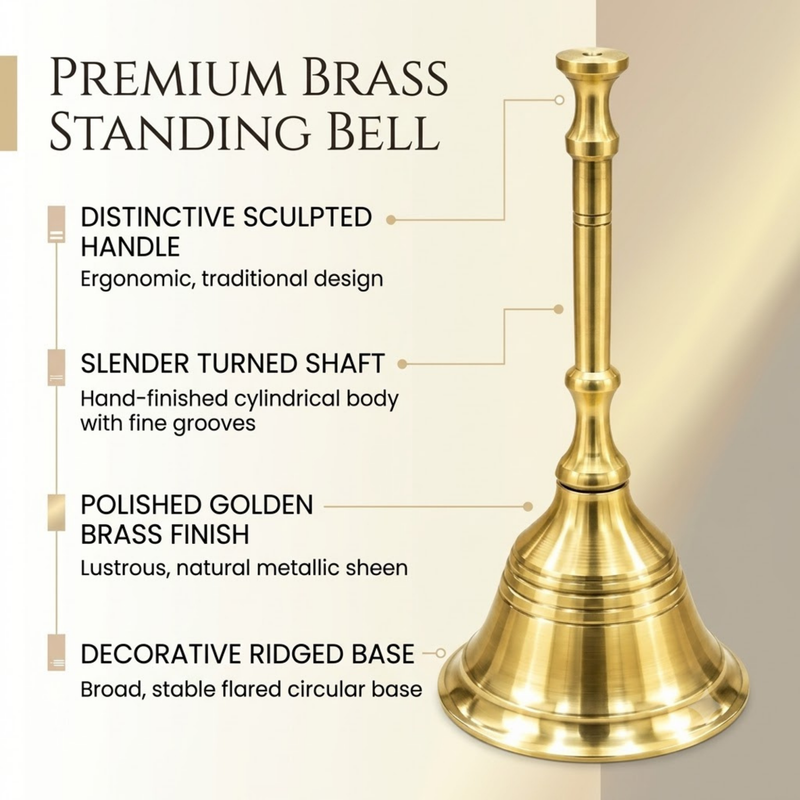 Plain Brass Puja Bell