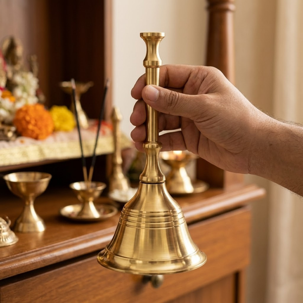 Plain Brass Puja Bell