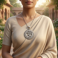 Pure Silver 925 Om Yantra Pendant
