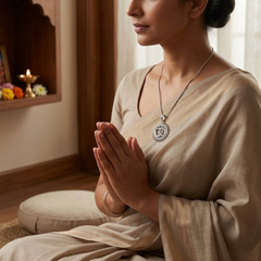 Pure Silver 925 Om Yantra Pendant
