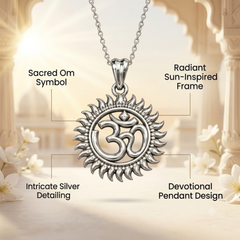 Pure Silver 925 Om Yantra Pendant