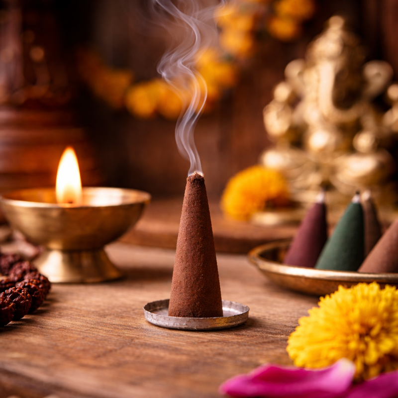 Mixed Dhoop Cone