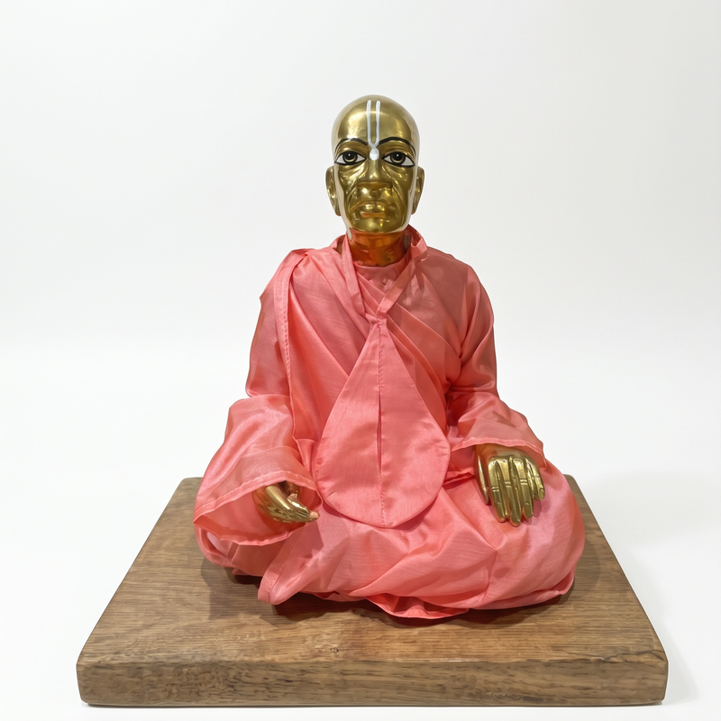 Pure Brass Srila Prabhupada Deity - 12 Inch